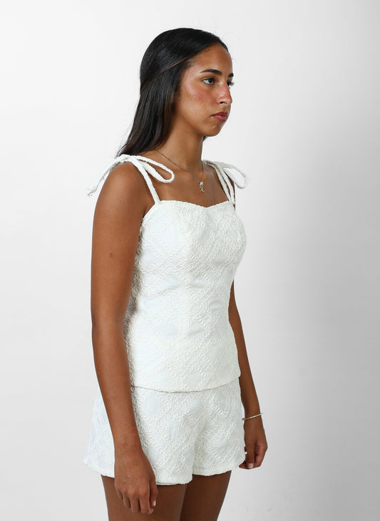 White Bow Set