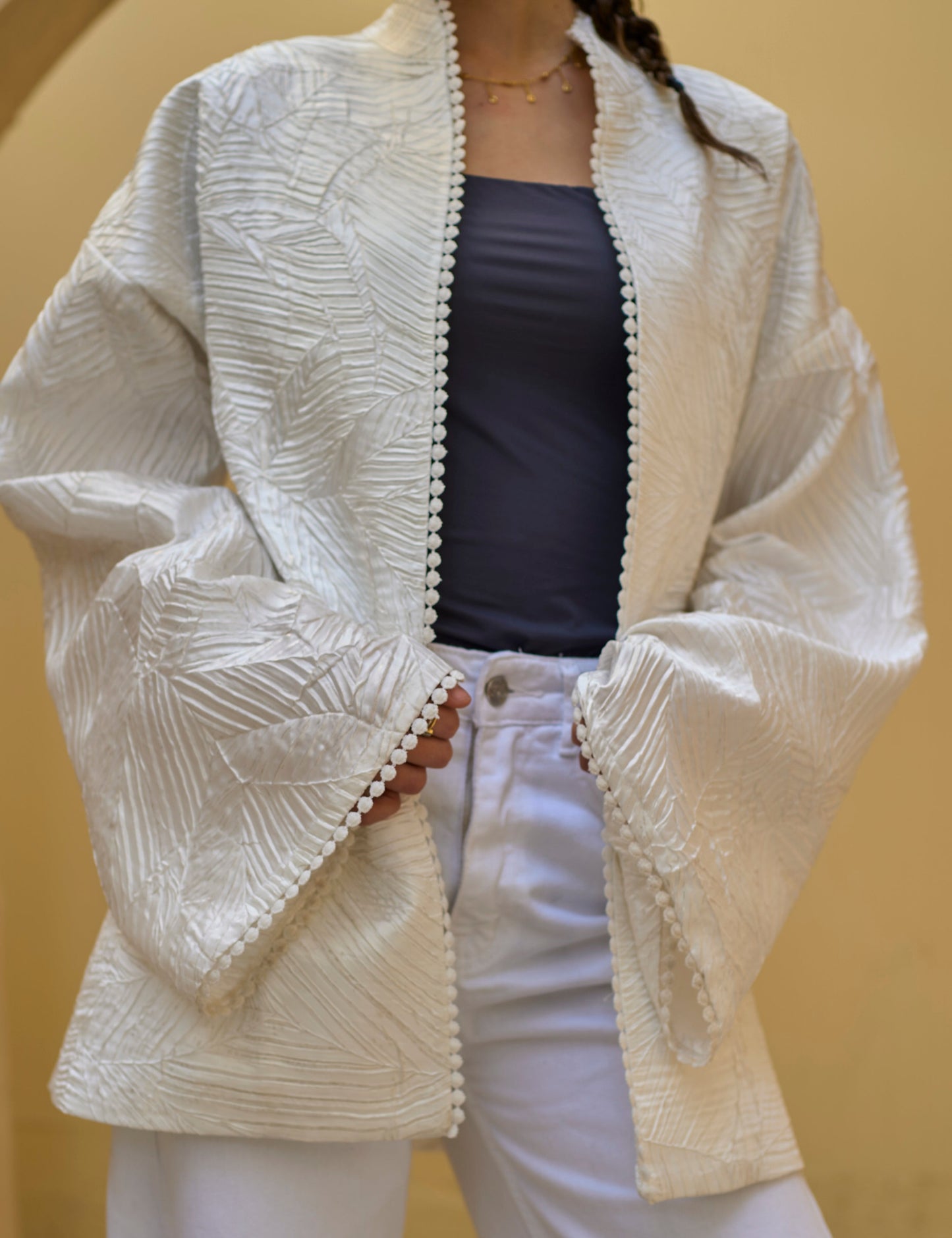 White Signature Cardigan