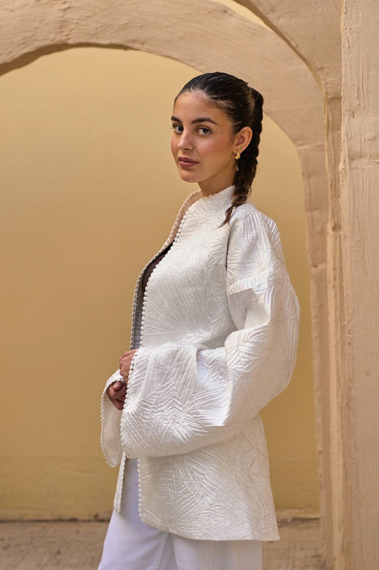 White Signature Cardigan